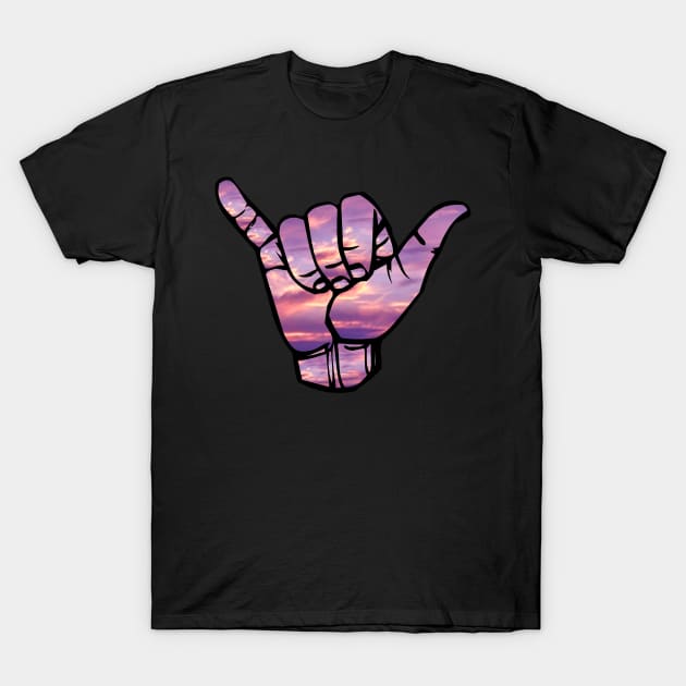 Shaka hand sign T-Shirt by Rahmagamse23